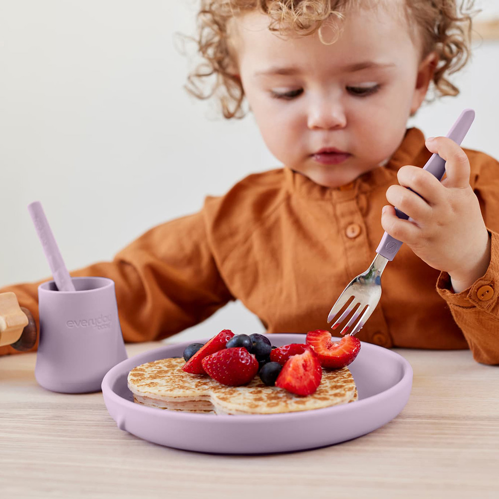 Everyday Baby silikontallrik Light Lavender