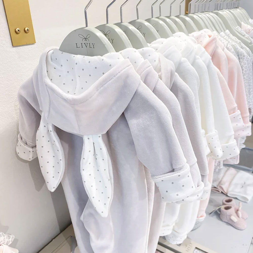 Livly Bunny Overall Newborn Pink