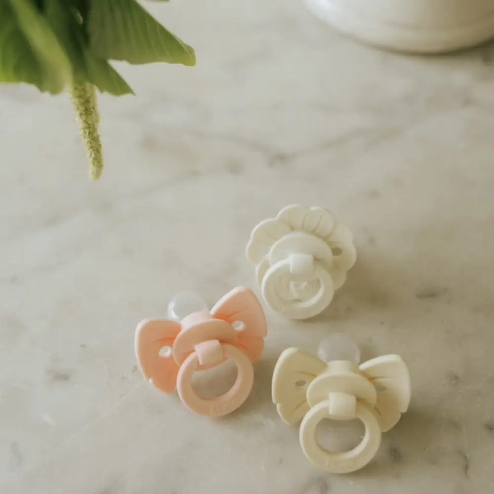 Elodie Binky Bow Napp Misty Pink One size