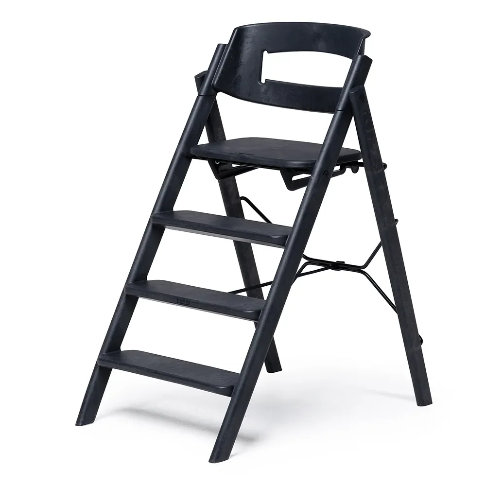 Kaos Klapp Matstol Återvunnen plast Charcoal Black