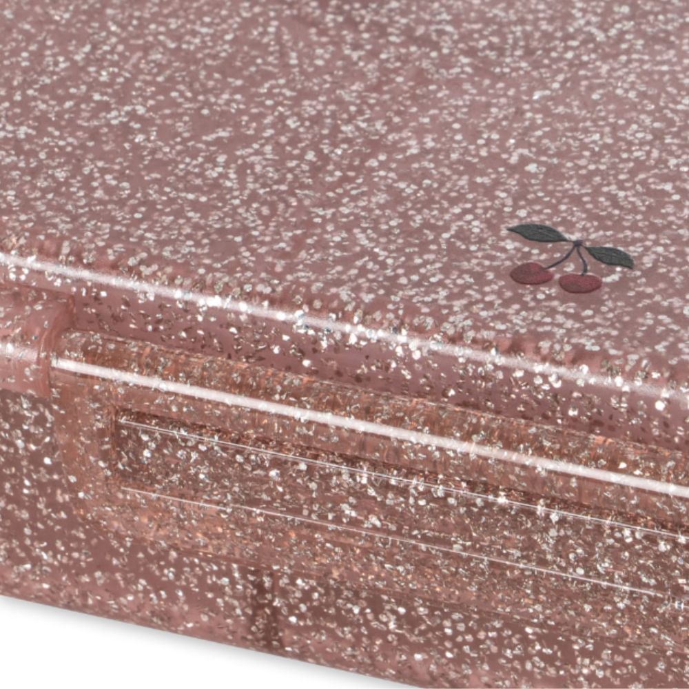 Konges Slöjd Bento Lunch Box Cherry Glitter-One Size