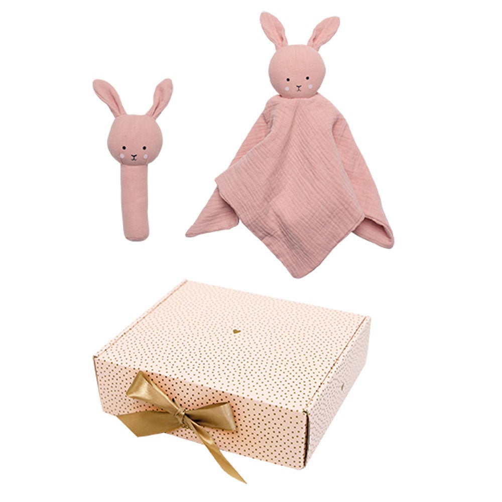 JaBaDaBaDo Babypresent Bunny skallra rosa
