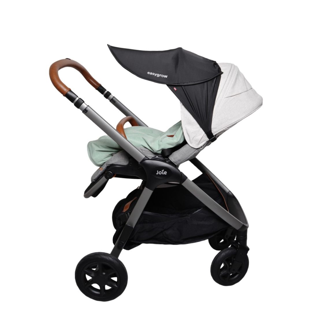 Easygrow solskydd skärm barnvagn Black