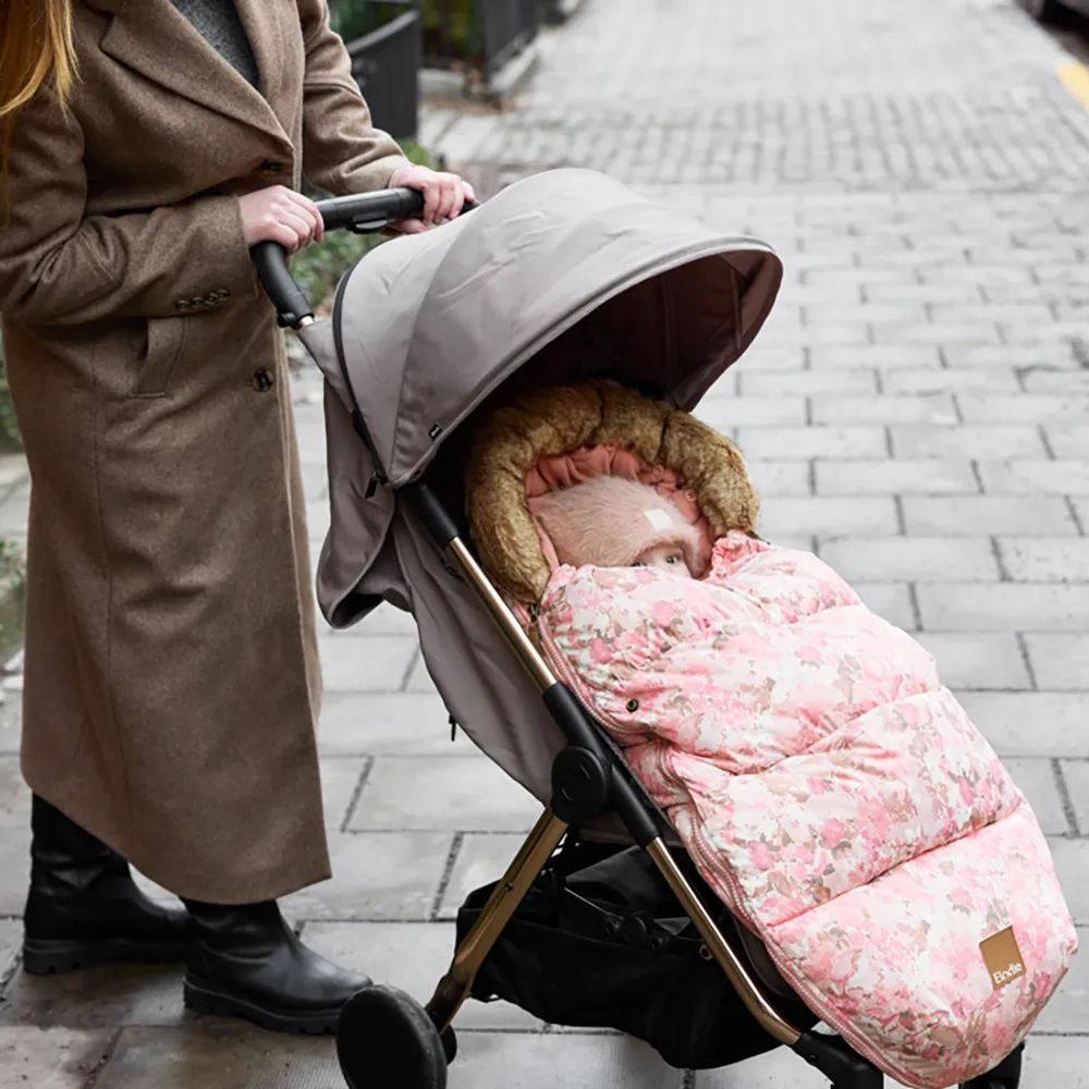 Elodie Details Furry Knit Mössa Powder Pink 0-6m
