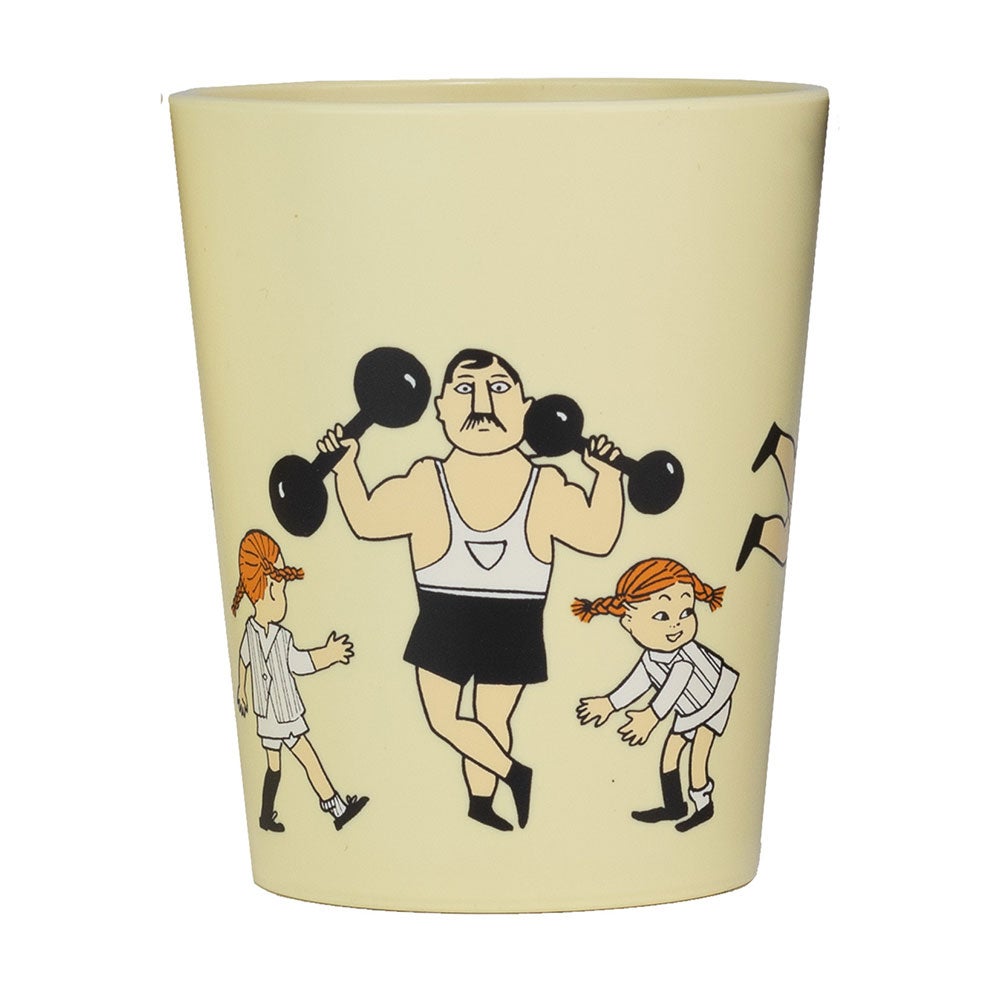 Rätt Start Pippi Cirkus Tumblermugg gul