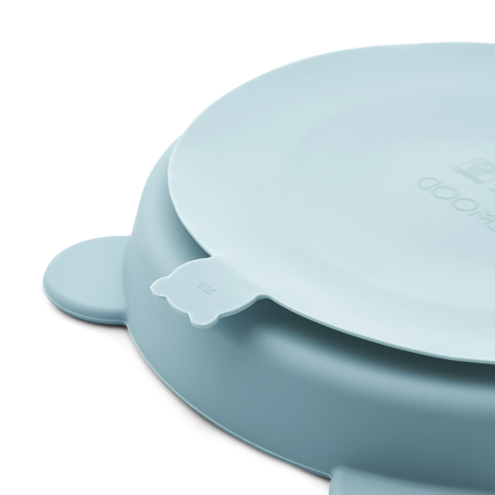 Liewood Stacy delad tallrik med sugkopp 2-pack Sea blue / Whale blue  9753