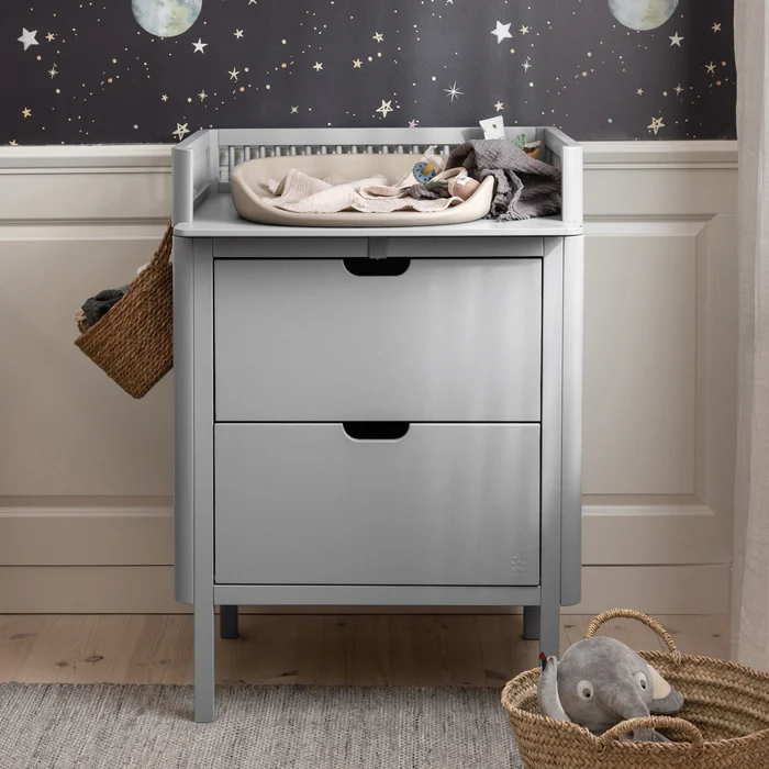 Sebra Skötbord med lådor, Stone