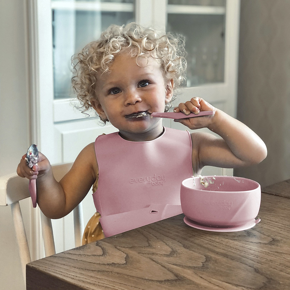 Everyday Baby Bestickset Purple Rose