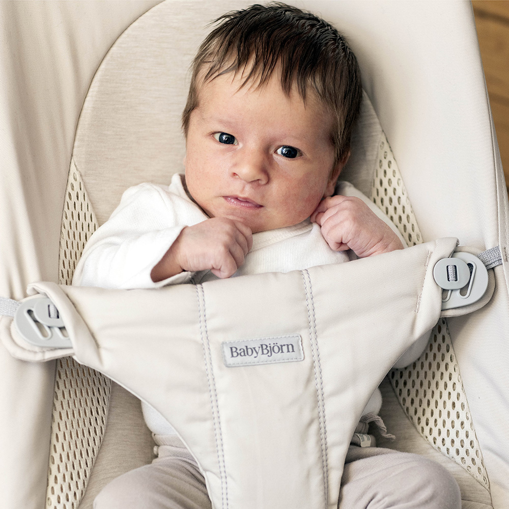 BabyBjörn Babysitter Soft Light Beige Woven/Jersey