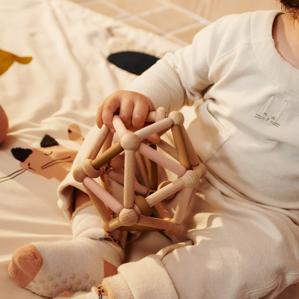 Liewood Annemette Baby motorisk leksak Mustard multi mix