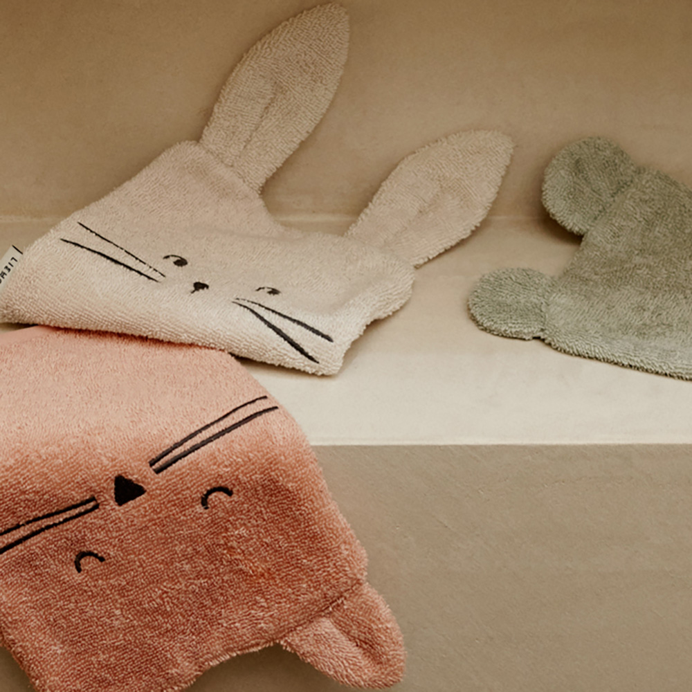 Liewood Sylvester Classic tvättlapp 3-Pack Dove blue mix