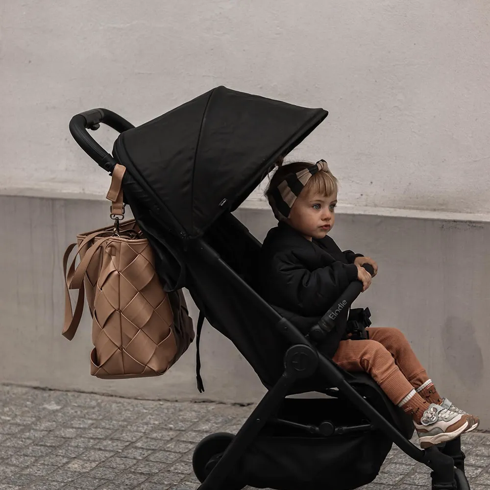 Elodie Details Skötväska Braided Leather Caramel Brown