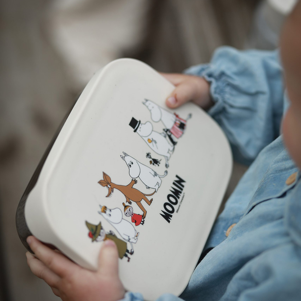 Rätt start Mumin Familj, Lunchlåda i plåt Beige