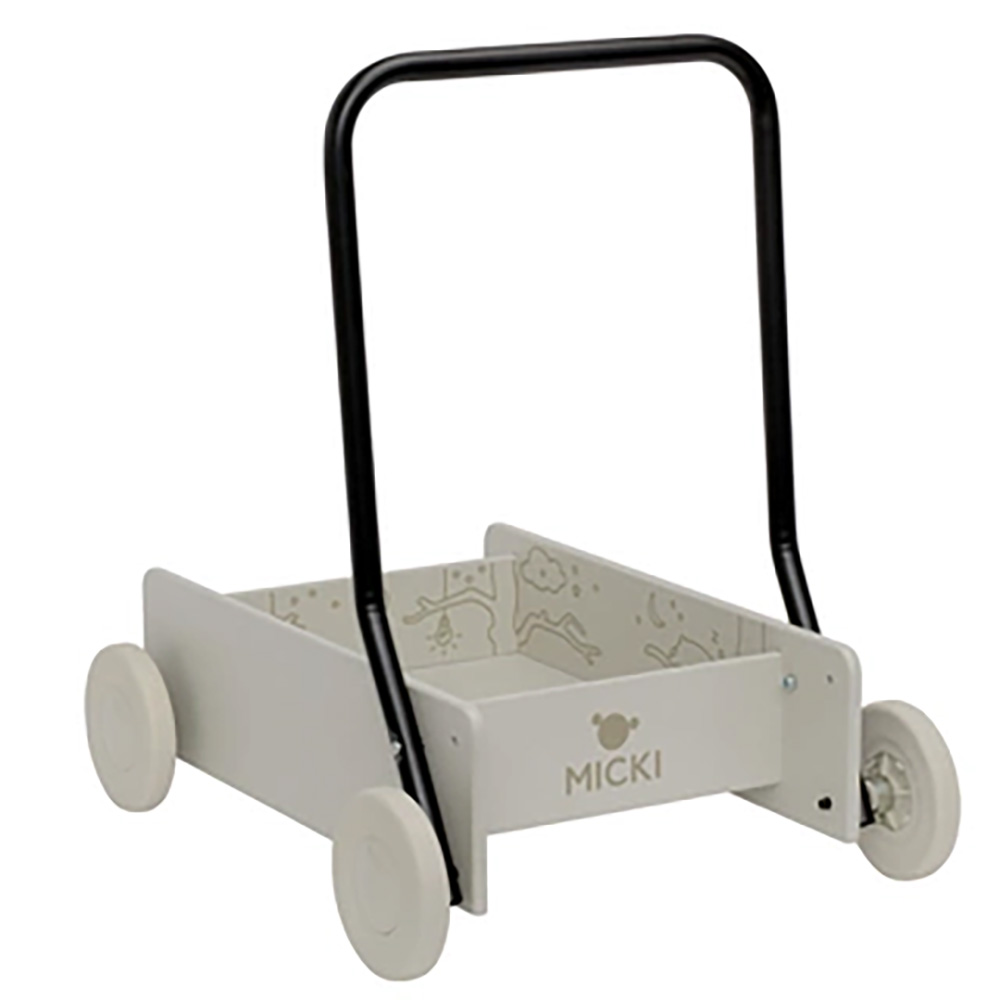 MICKI lära gå vagn beige/sand