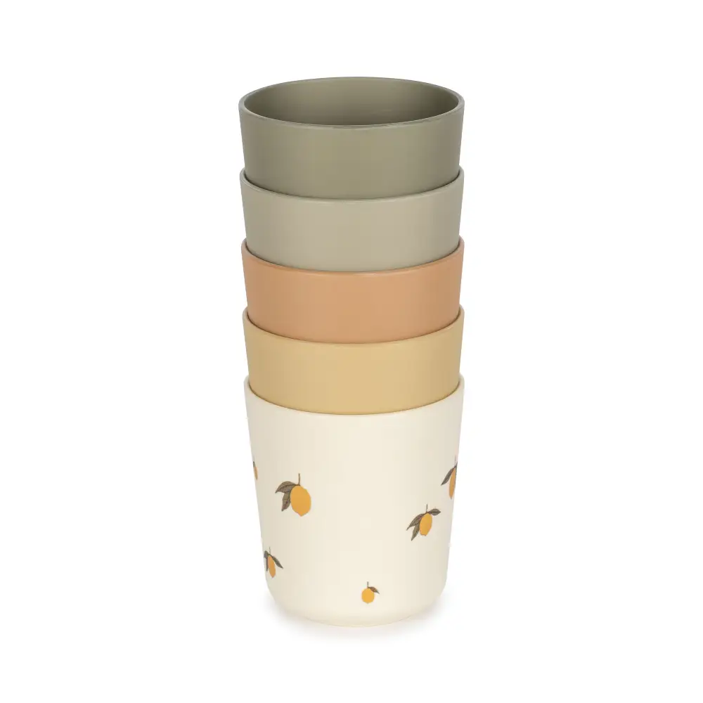 Konges Slöjd 5 Pack Cup Lemon Mix-One Size