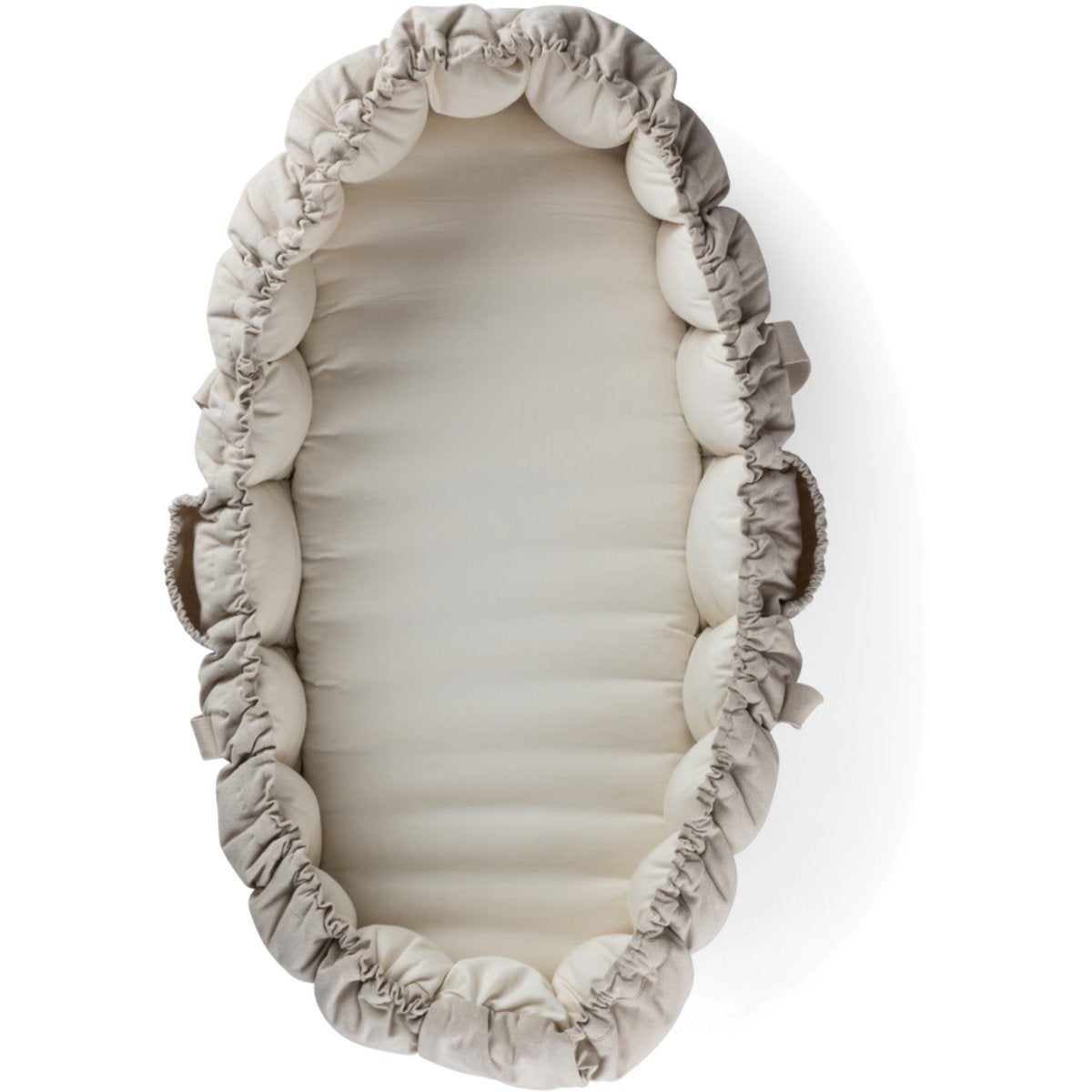 Sebra Babynest 3-i-1 med huv morning beige melange