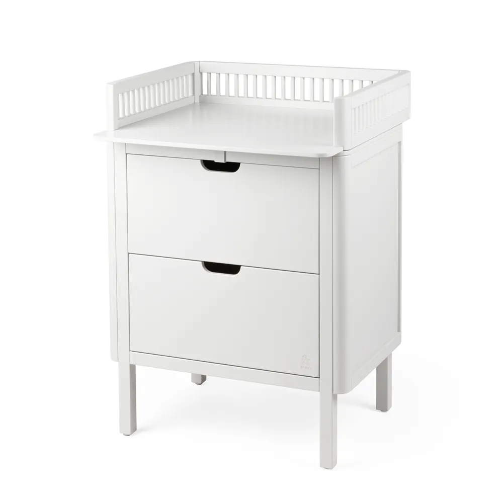 Sebra Skötbord med lådor, White