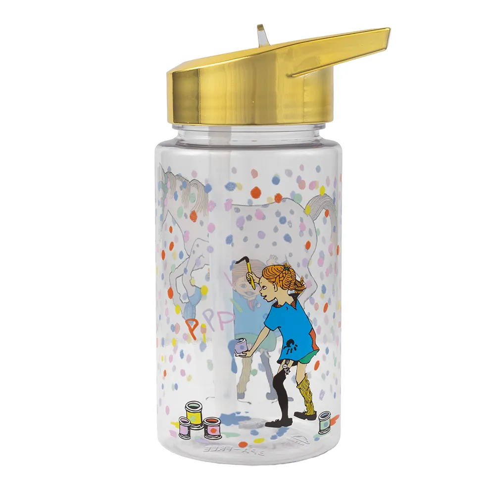 Rätt Start Pippi Födelsedag Vattenflaska i plast guld