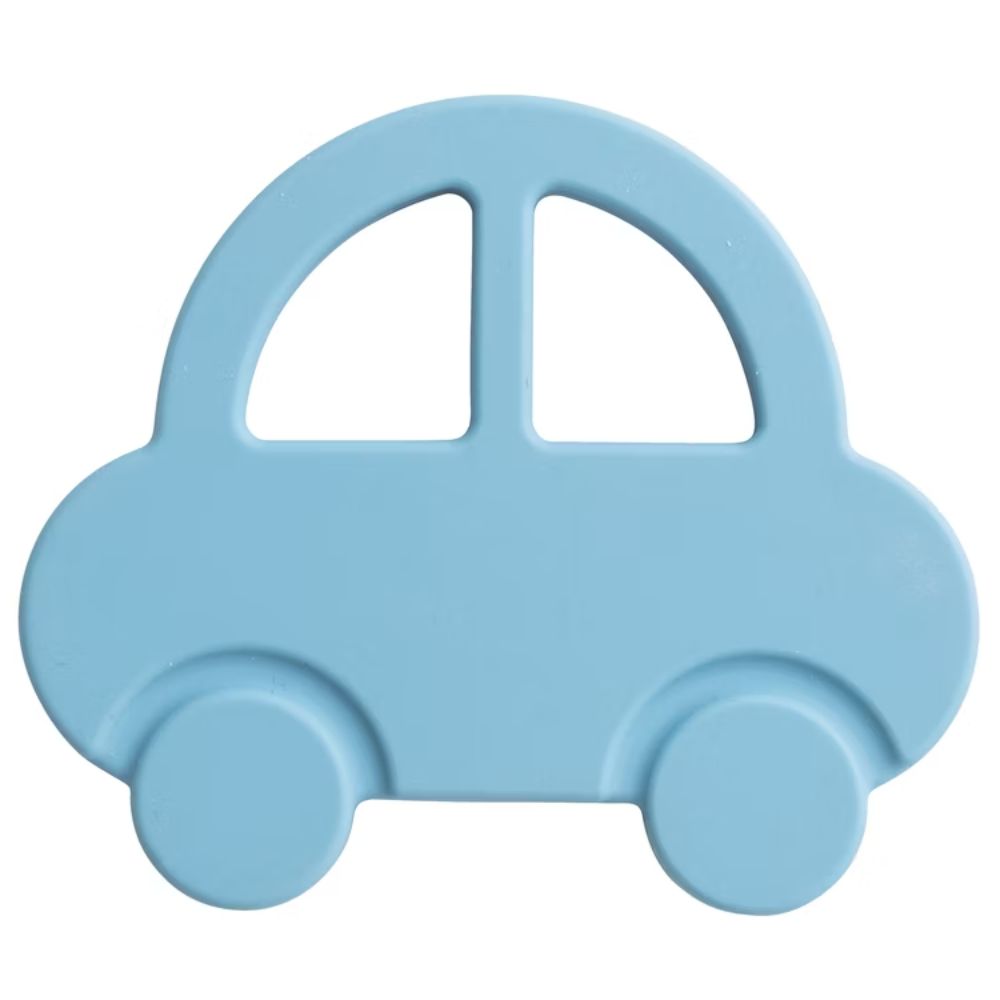 Rätt Start Bitleksak i silikon, Bil, blå