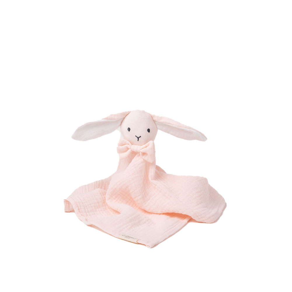 Teddykompaniet Diinglisar Snuttefilt Kanin Muslin babyrosa