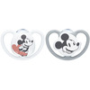 NUK Space Siliconnapp - Mickey Grey/White 6-18 mån
