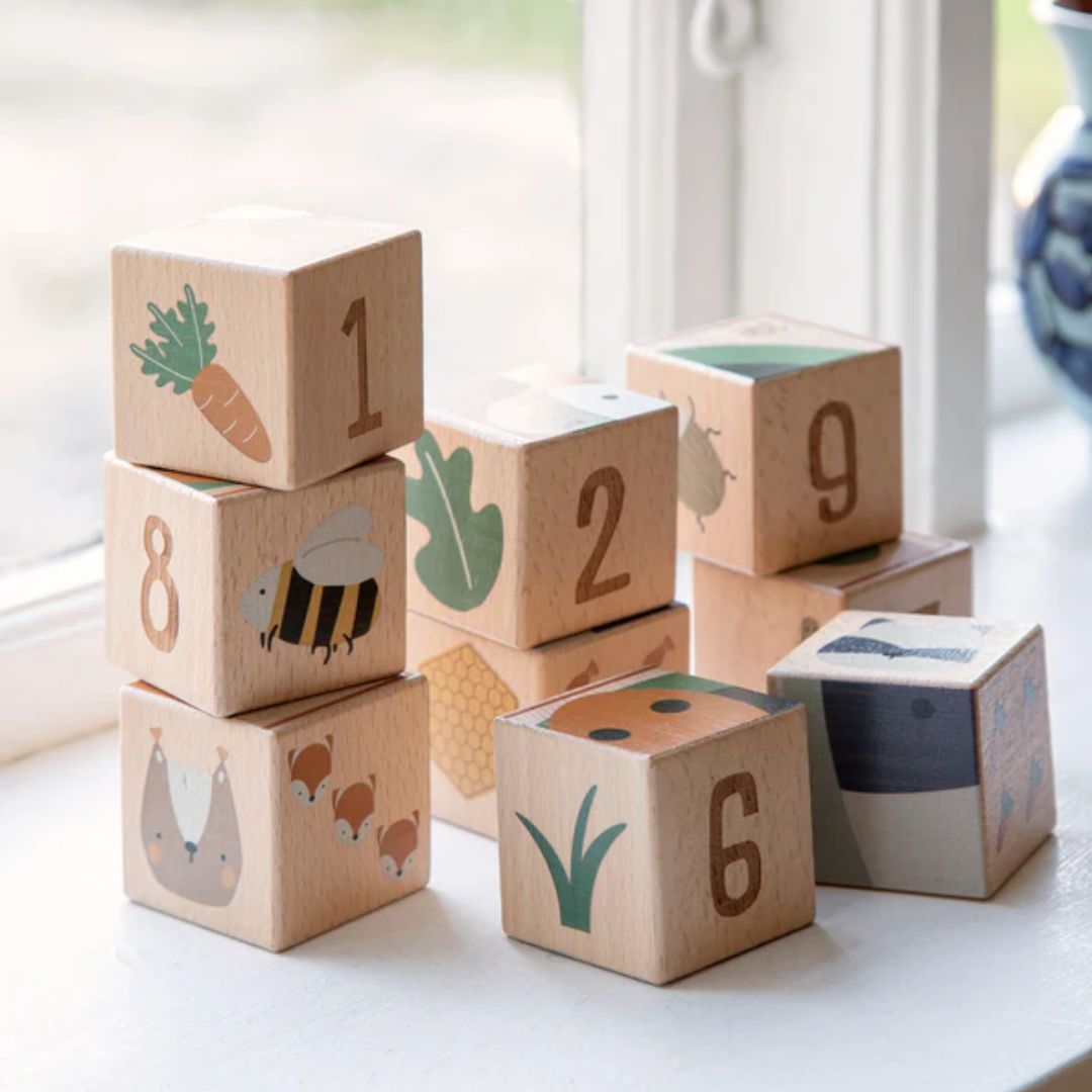 Sebra Träblockspussel Skogslandskap