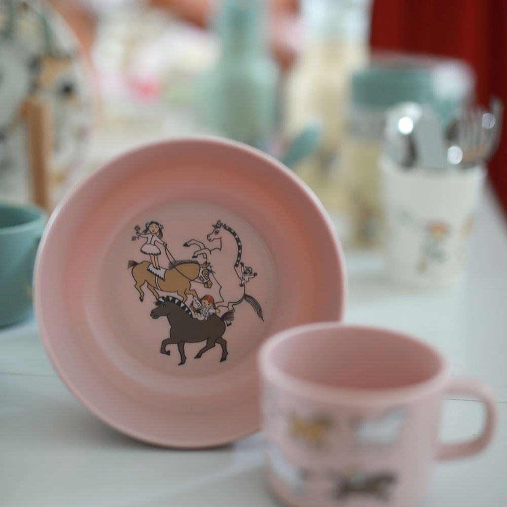 Rätt Start Pippi Cirkus Stor skål rosa