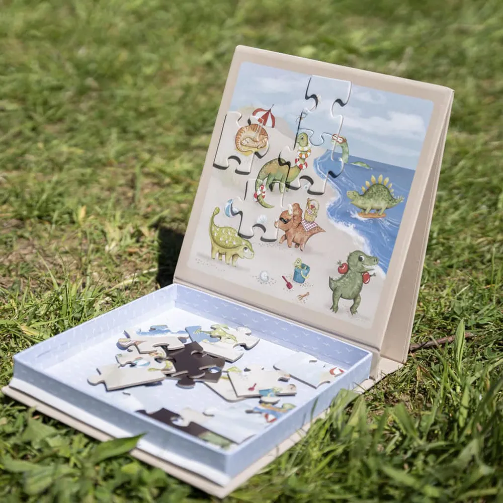 Filibabba Magnetiska spel - Dino Beach pussel