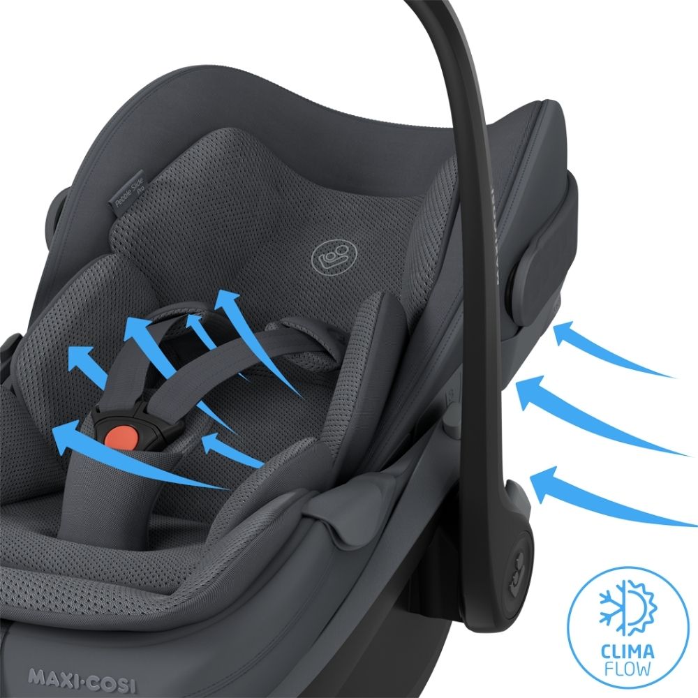 Maxi-Cosi Pebble Slide Pro Babyskydd Moon Graphite