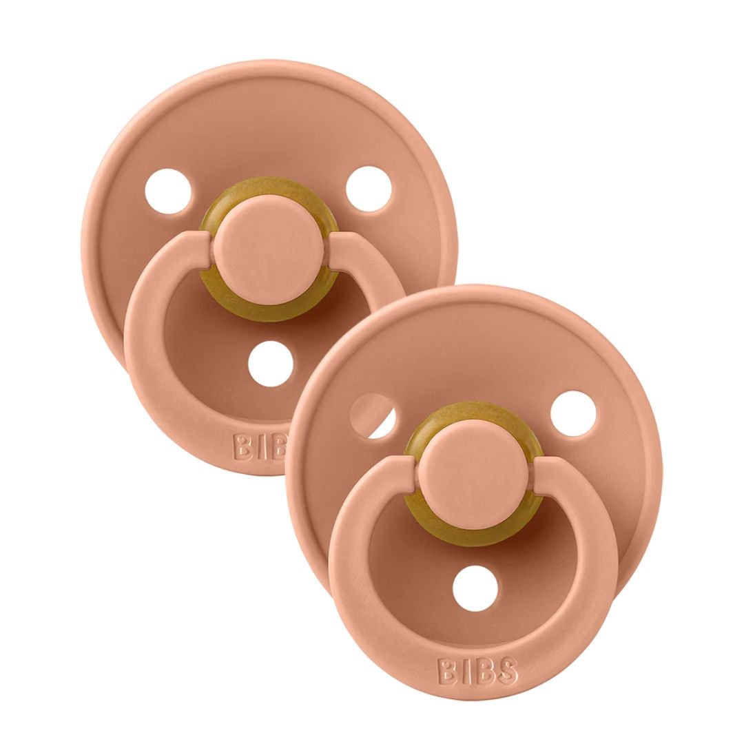 Bibs Napp 2-Pack 0-6m Peach/Peach