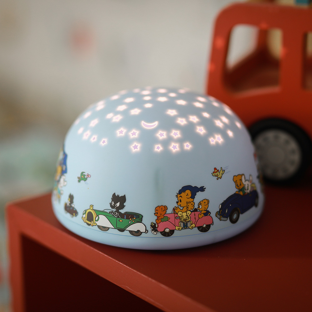 Rätt Start Bamse Nattlampa med stjärnhimmel och musik