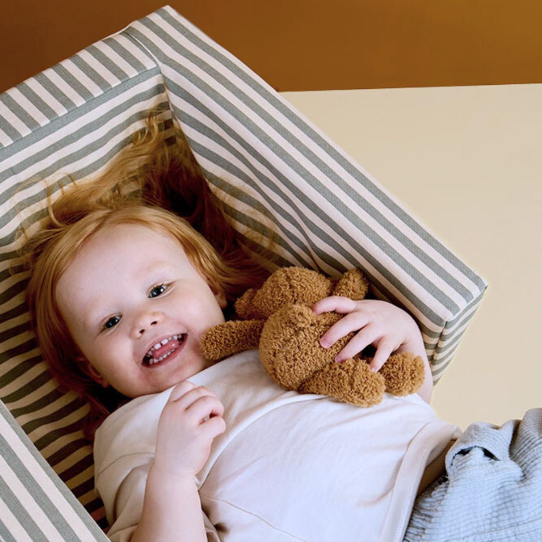 Kids Concept Vikbar Randig Fåtölj