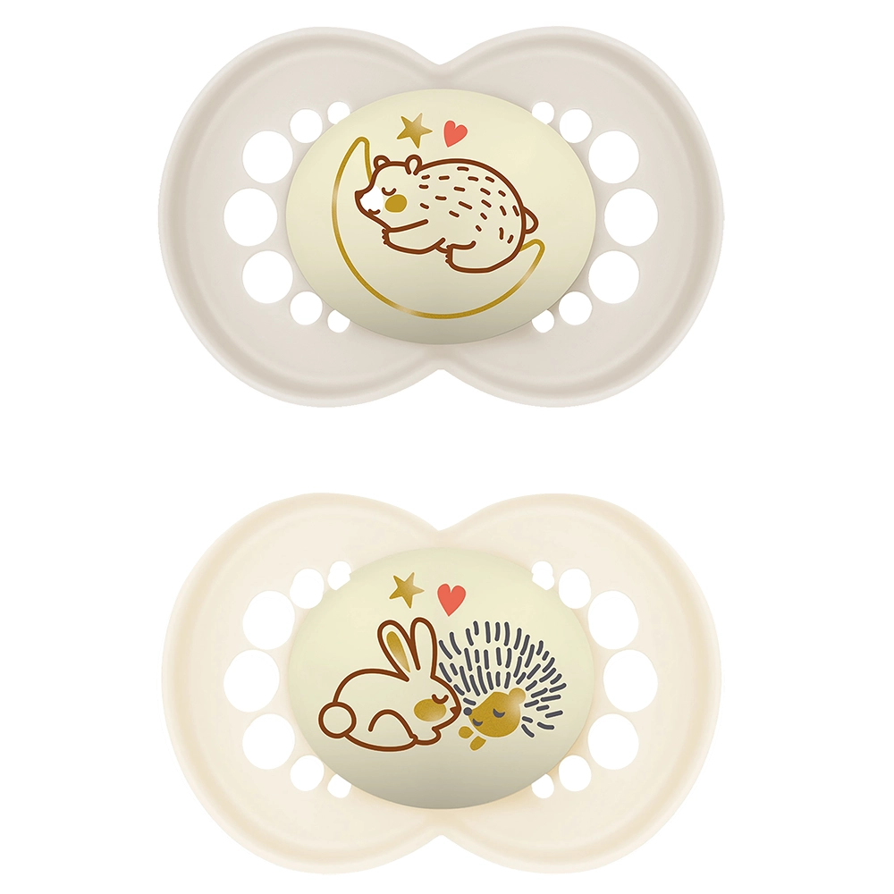 MAM Original Night 6-16 mån Silk Neutral 2p