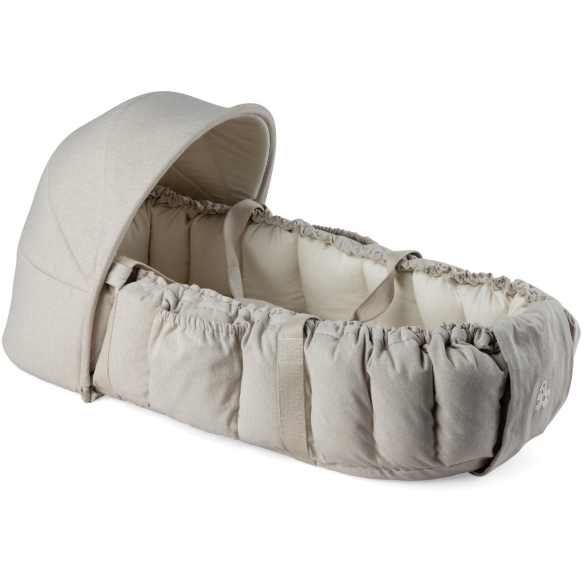 Sebra Babynest 3-i-1 med huv morning beige melange