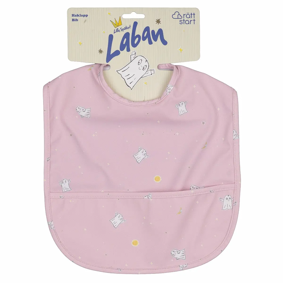 Rätt Start Laban, haklapp, rosa