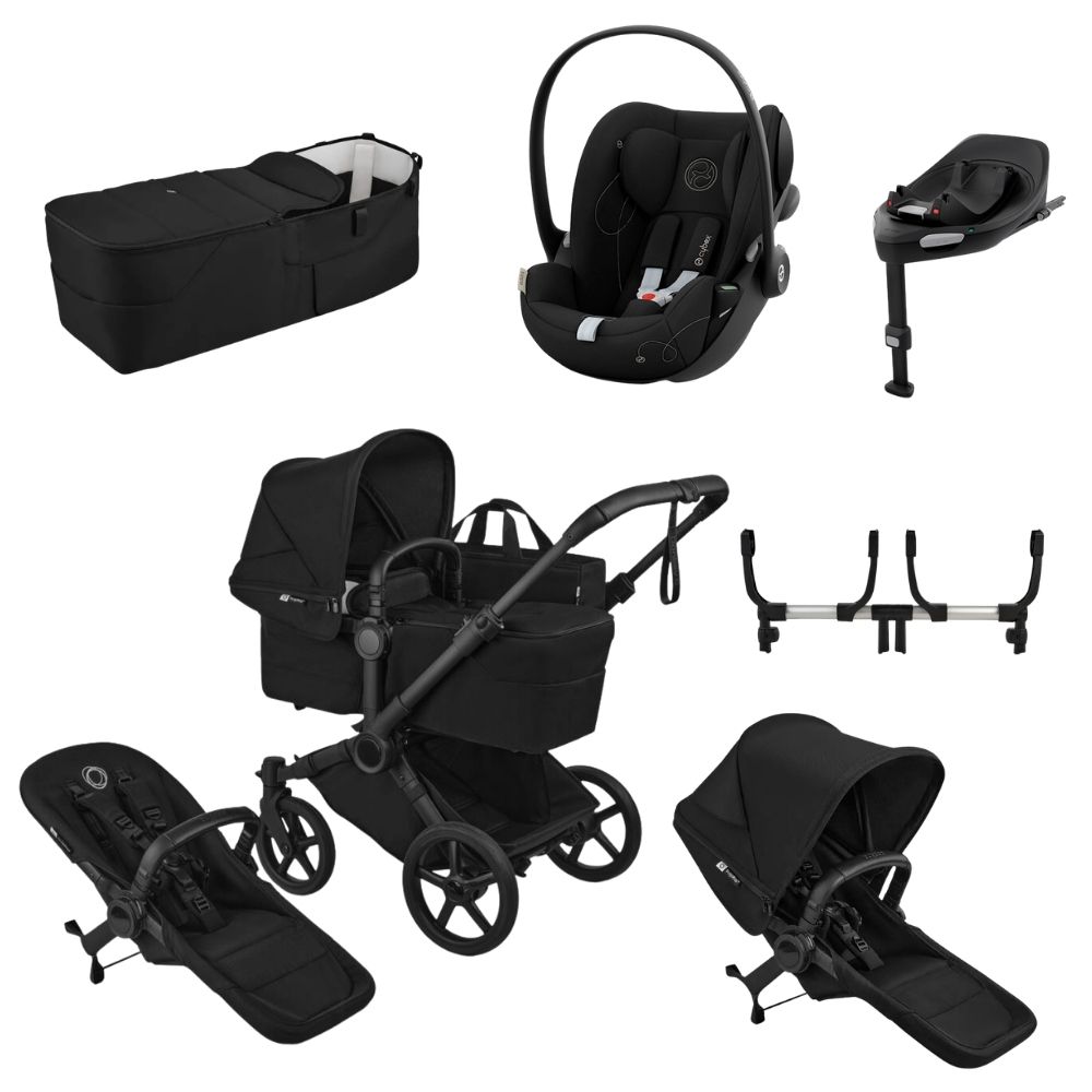 Bugaboo Donkey 6 Tvillingvagn + Cybex Cloud G paket