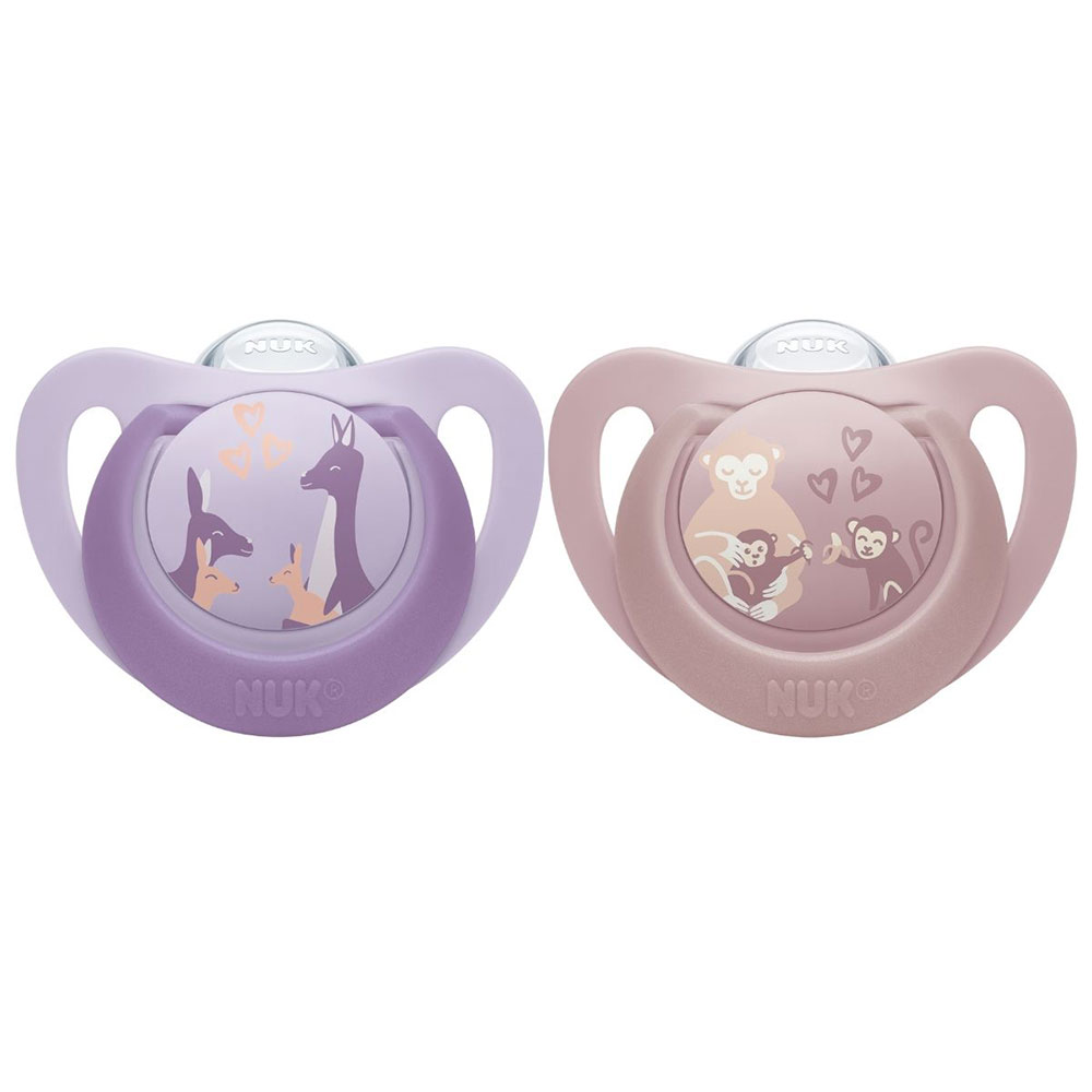 NUK napp first choice monkey/kangaroo 6-18 mån