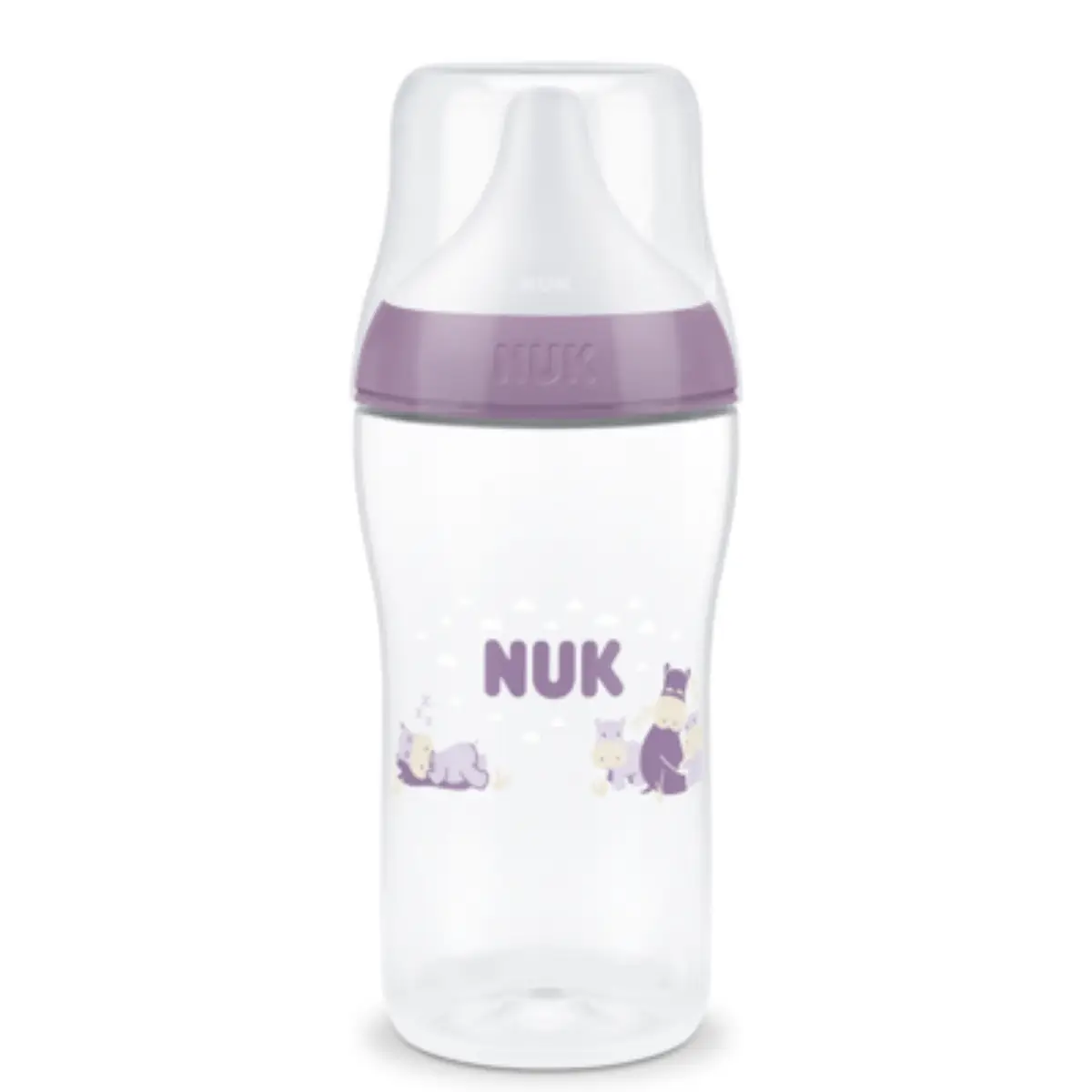 NUK perfect match bottle 260 ml, hippo 3 mån+