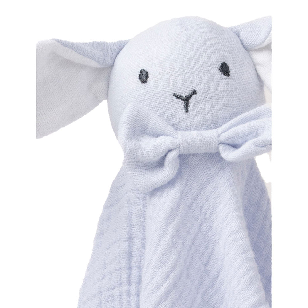 Teddykompaniet Diinglisar Snuttefilt Kanin Muslin babyblå