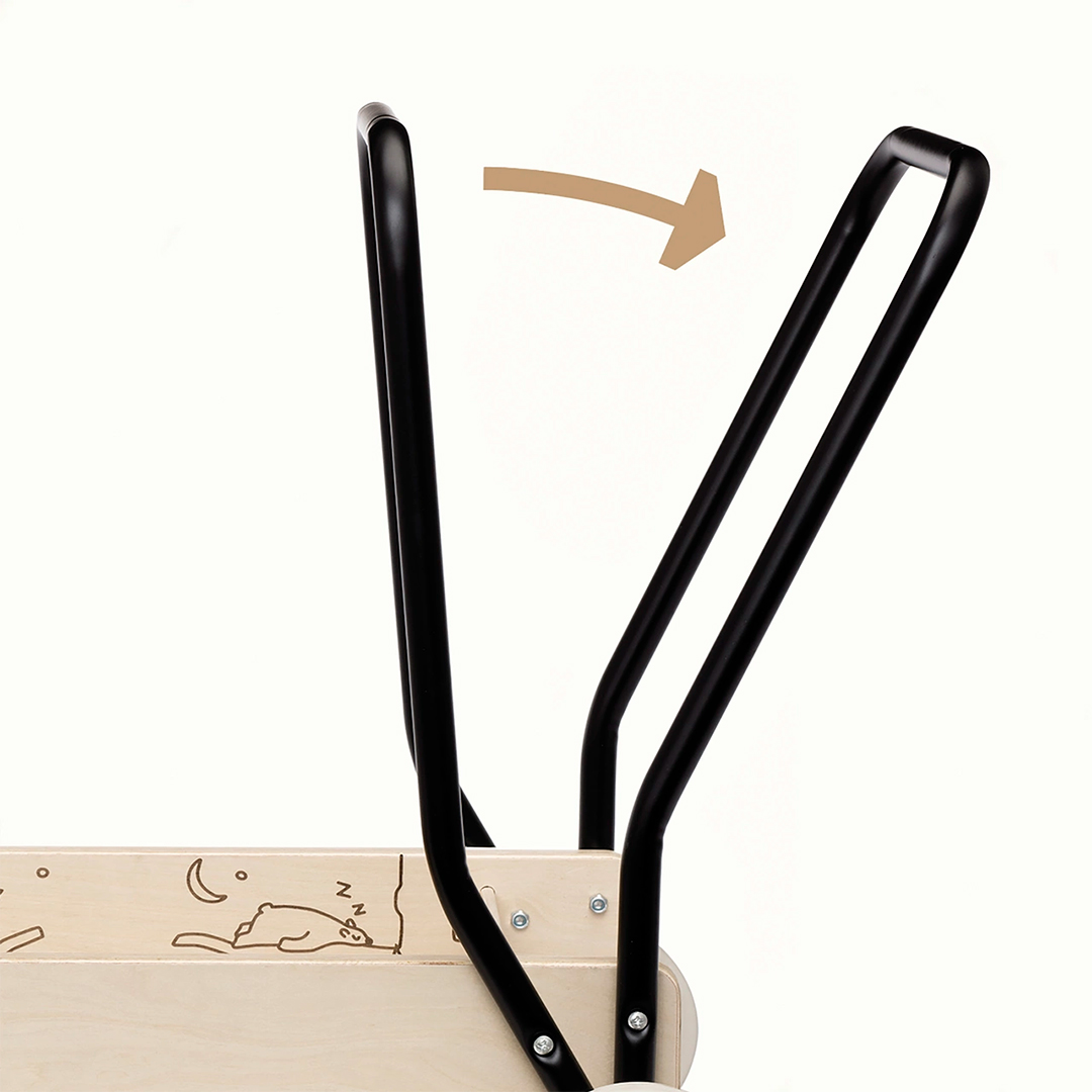 Micki Lära gå vagn Premium Trä