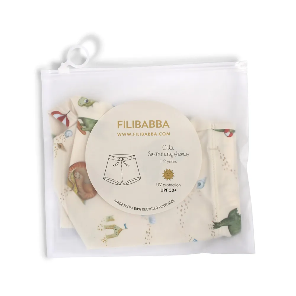 Filibabba Orla Badshorts 1-2 år - Dino Beach