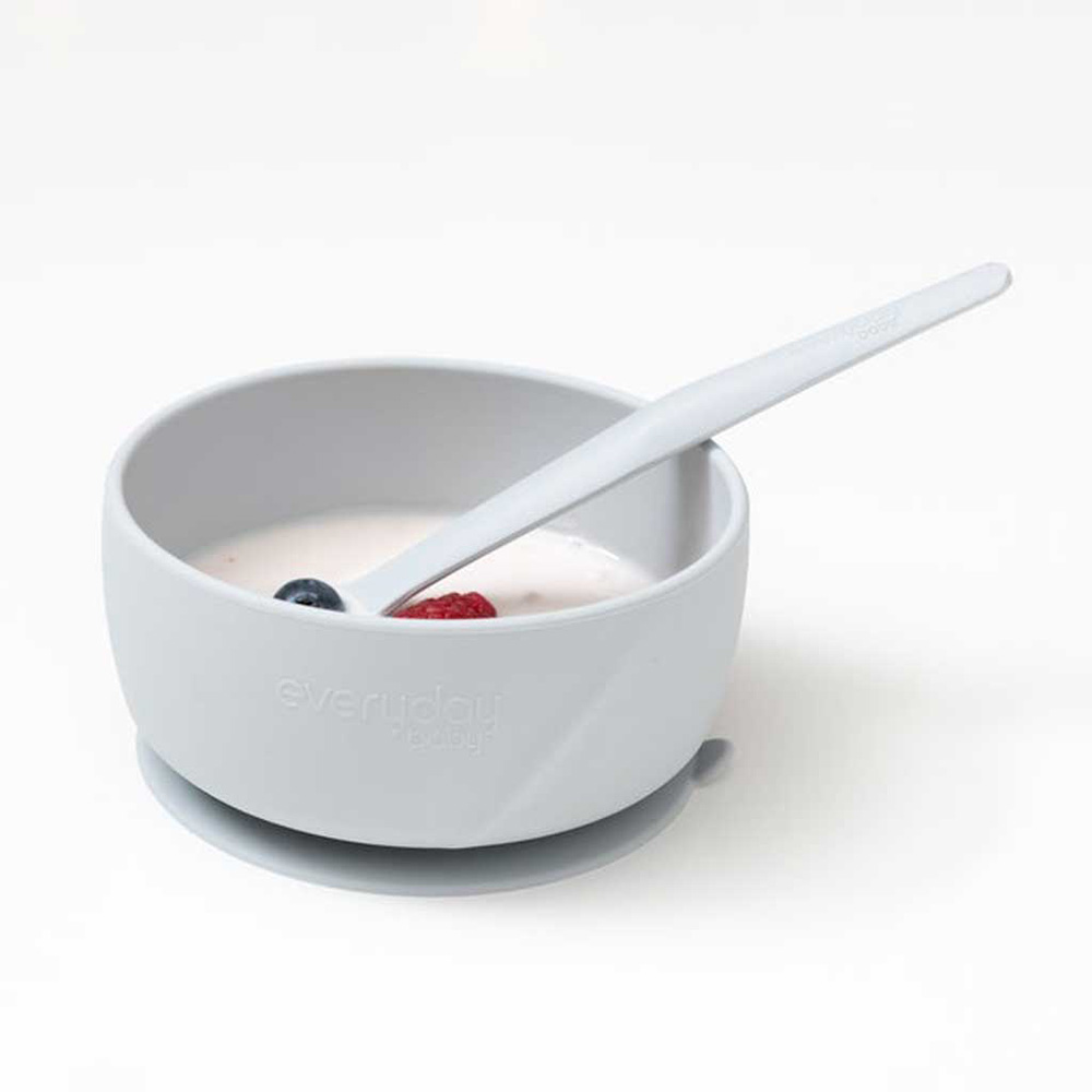 Everyday Baby Silikonsked 2-pack Quiet Grey