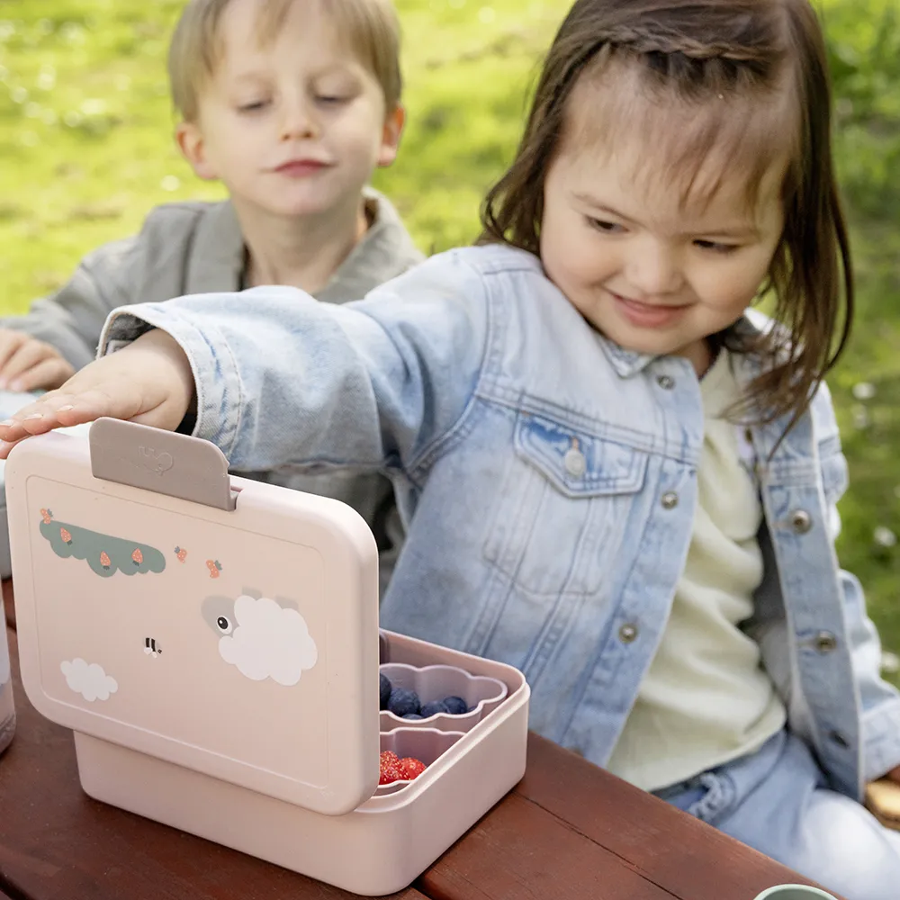 Done by Deer matlåda med avdelare Tiny Farm Powder