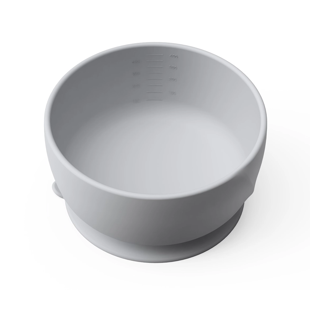 Everyday Baby silikonskål med sugkopp Quiet Grey