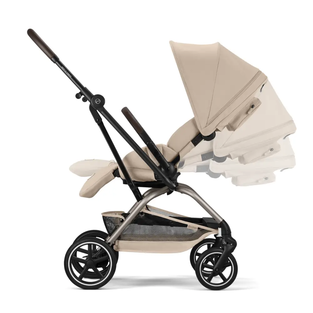 Cybex EEZY S TWIST Barnvagn + 2 TPE Almond Beige
