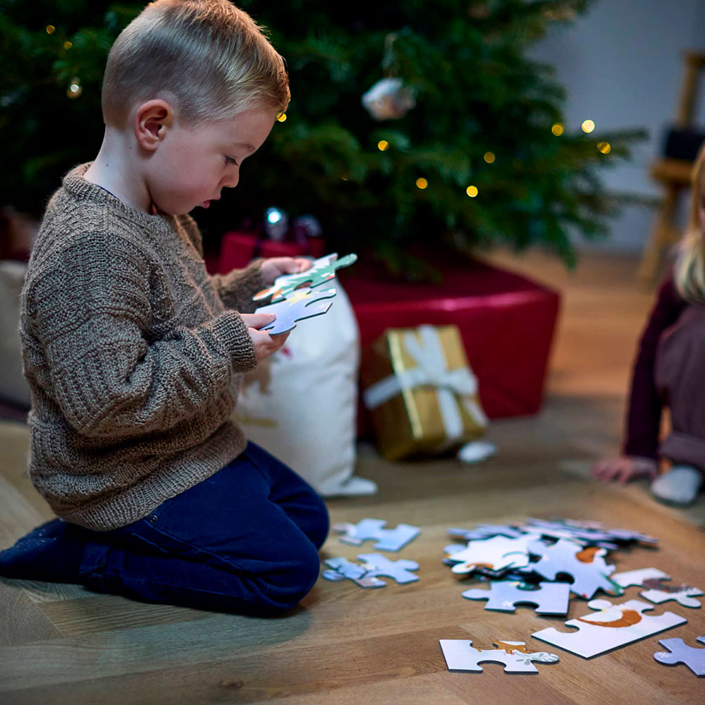Filibabba 30-bitars pussel (45x45 cm) Wonderful Winter Forest friends