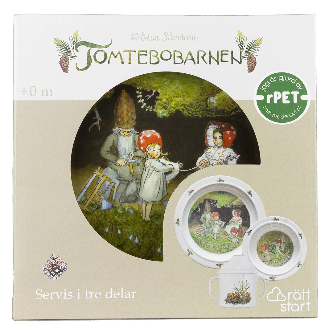 Rätt Start Elsa Beskow Tomebobarnen, Barnservis, 3-del