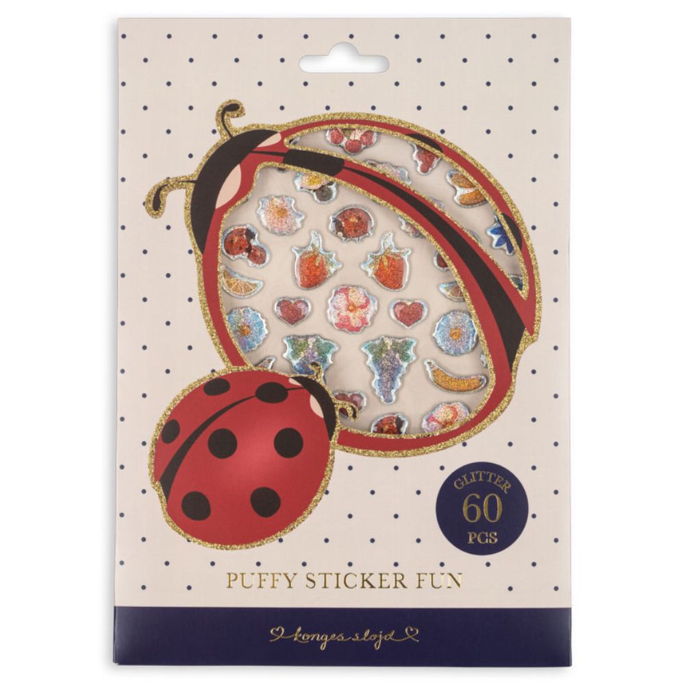 Konges Slöjd Puffy Stickers Ladybug